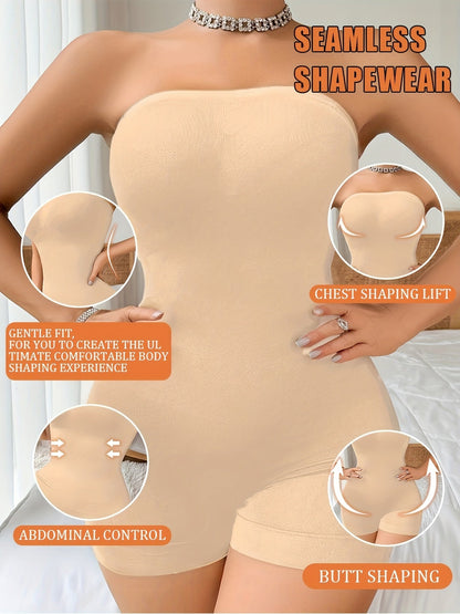 Women's Plus Size Shapewear Bodysuit - Seamless Belly Control & Hip Lift – view 3