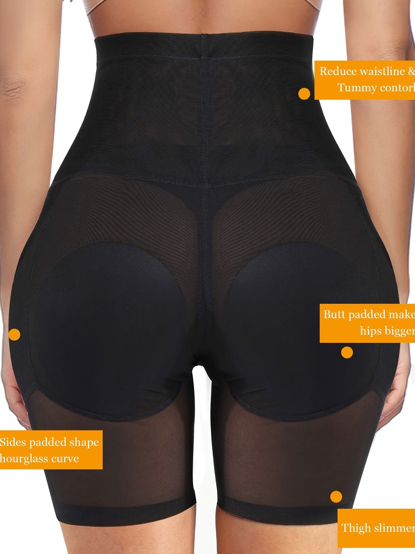 Women’s Plus Size Shapewear Shorts - Tummy Control Support – view 3