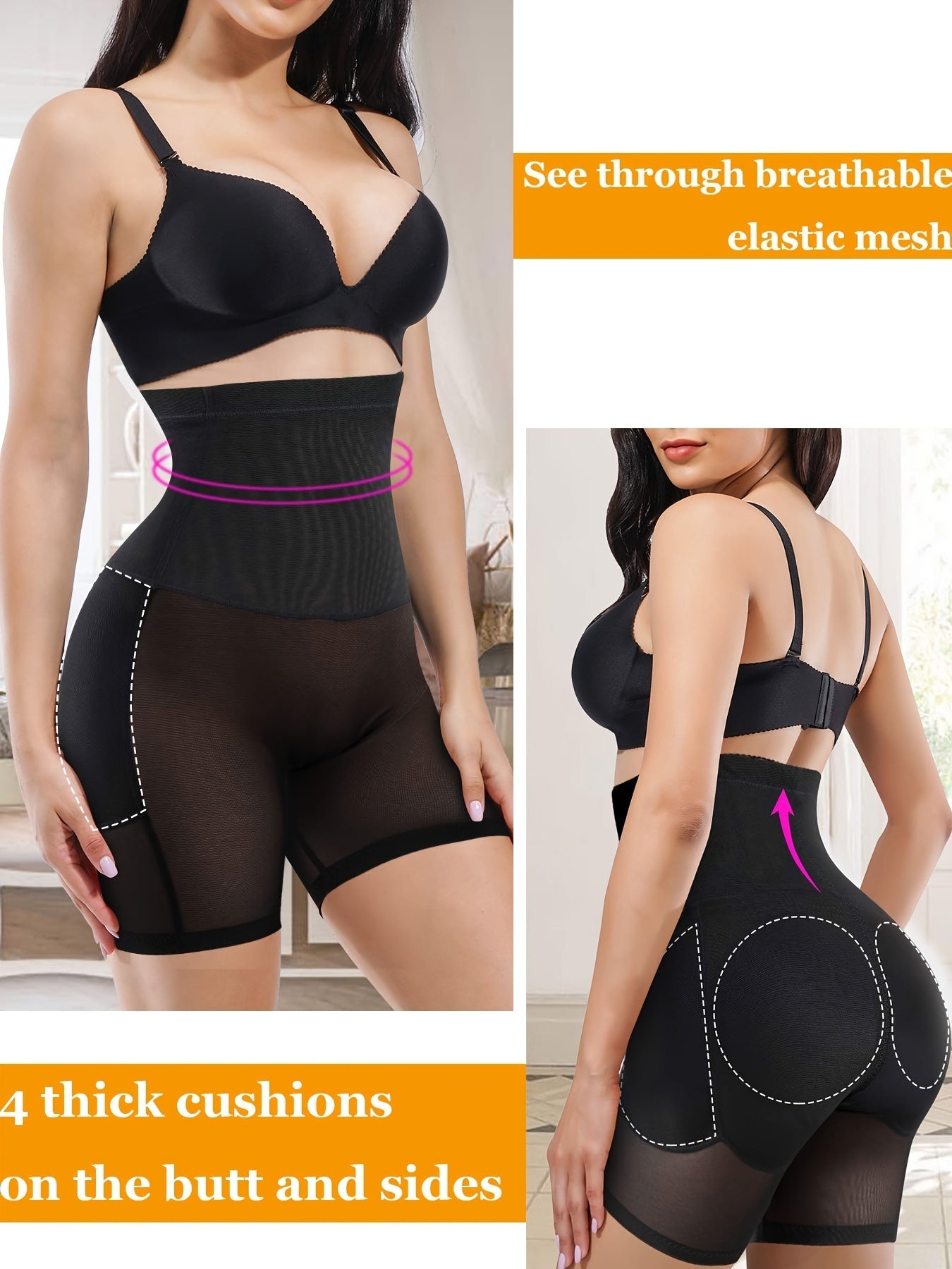Women’s Plus Size Shapewear Shorts - Tummy Control Support – view 8
