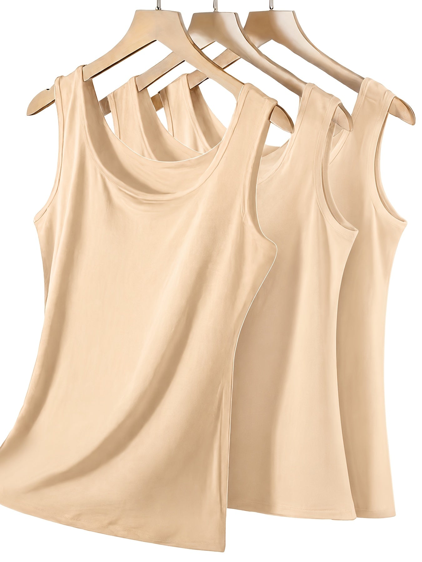 Women's Plus Size Tank Tops - 3-Pack Stretch Layering – main product image