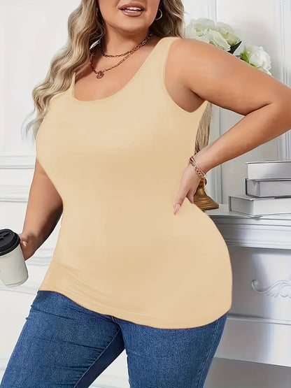 Women's Plus Size Tank Tops - 3-Pack Stretch Layering detail view