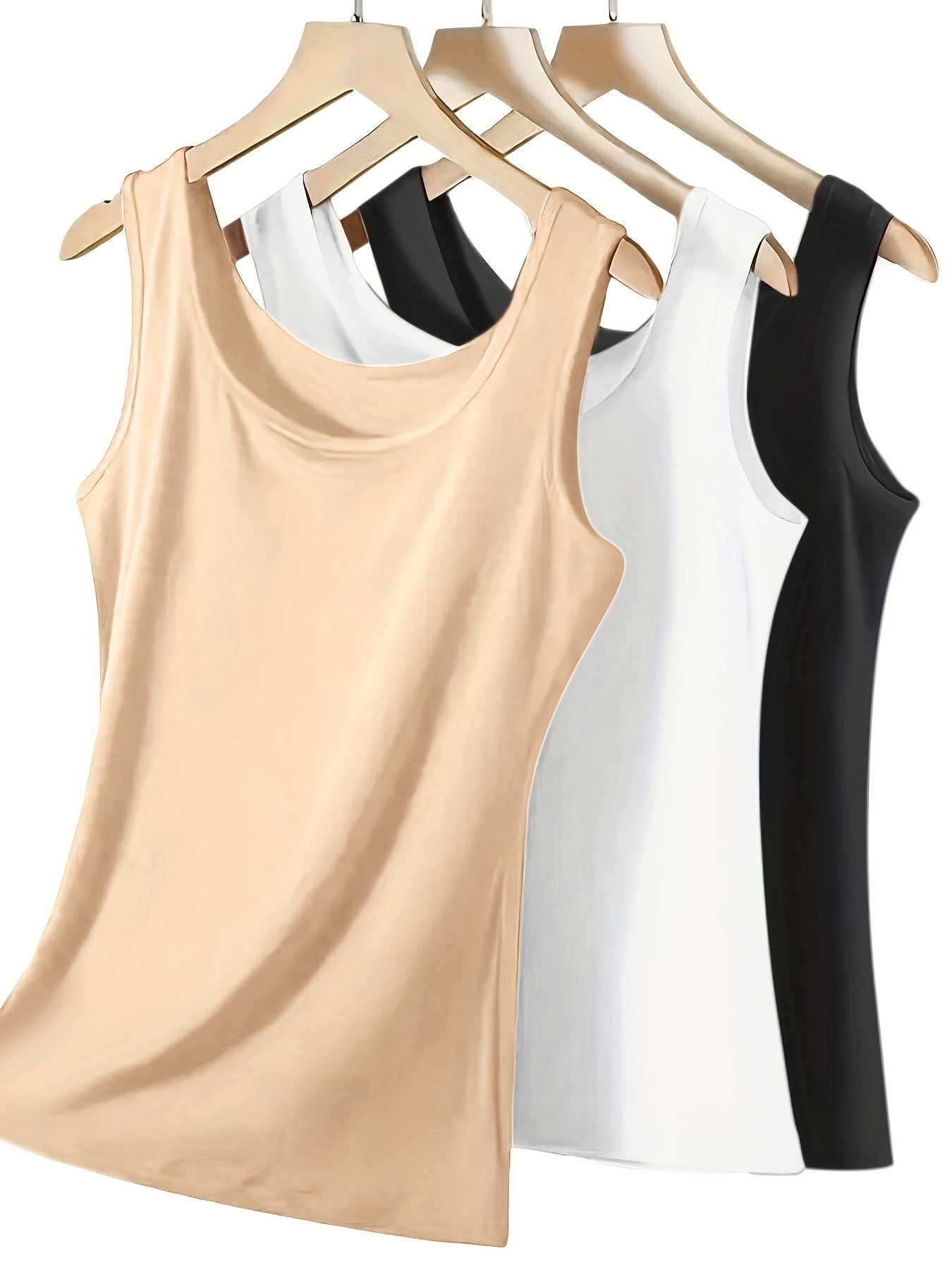 Women's Plus Size Tank Tops - 3-Pack Stretch Layering detail view