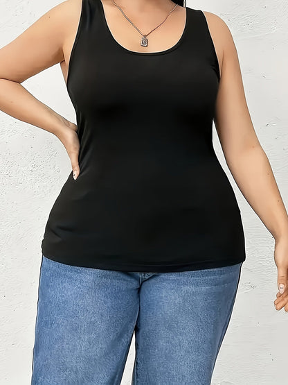 Women's Plus Size Tank Tops - 3-Pack Stretch Layering detail view