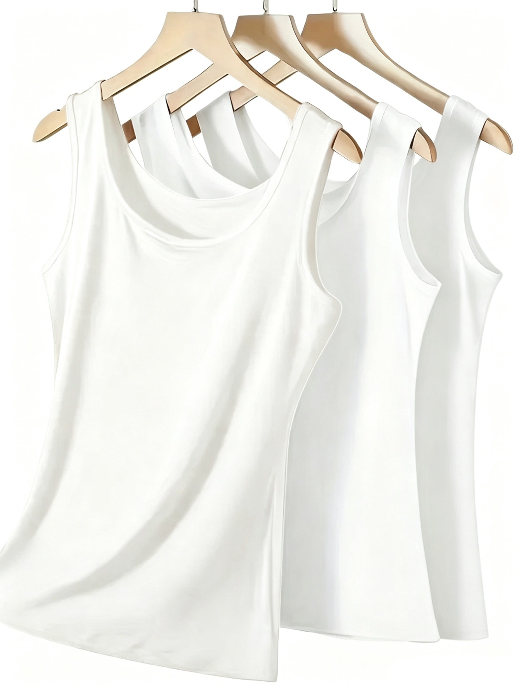 Women's Plus Size Tank Tops - 3-Pack Stretch Layering detail view