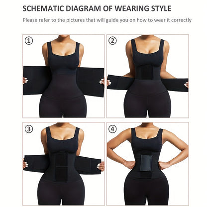 Women's Plus Size Waist Cincher - Regular Fit – Black / pink – view 4