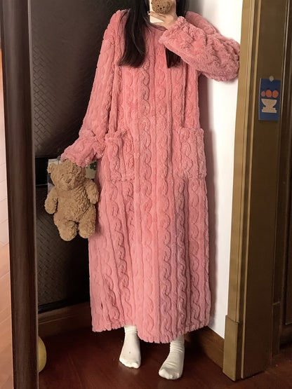 Women's Plush Robe - Plush Comfort – view 9