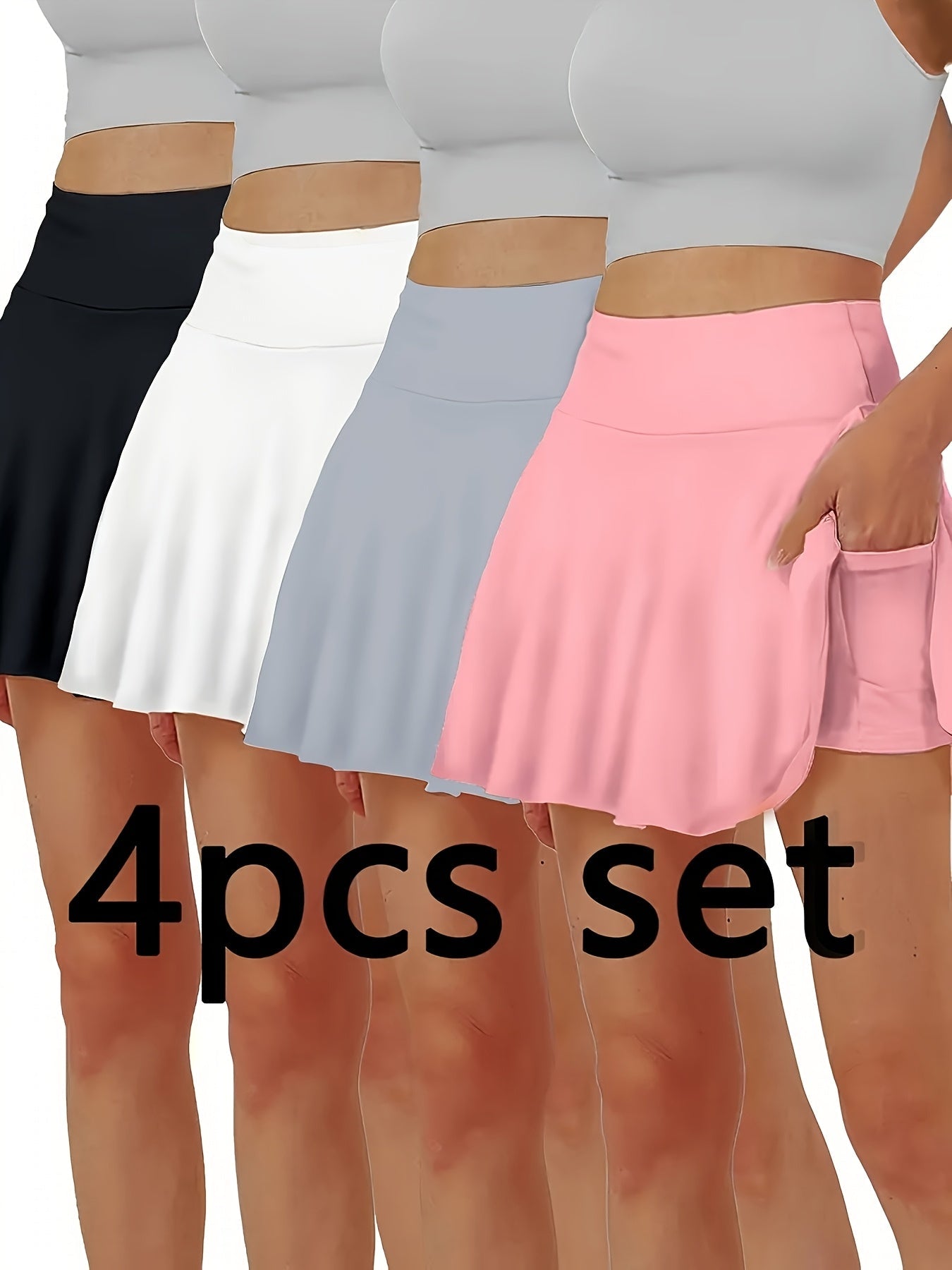 Women's Pocket Sport Skirt - 4-Pack Active Style – main product image