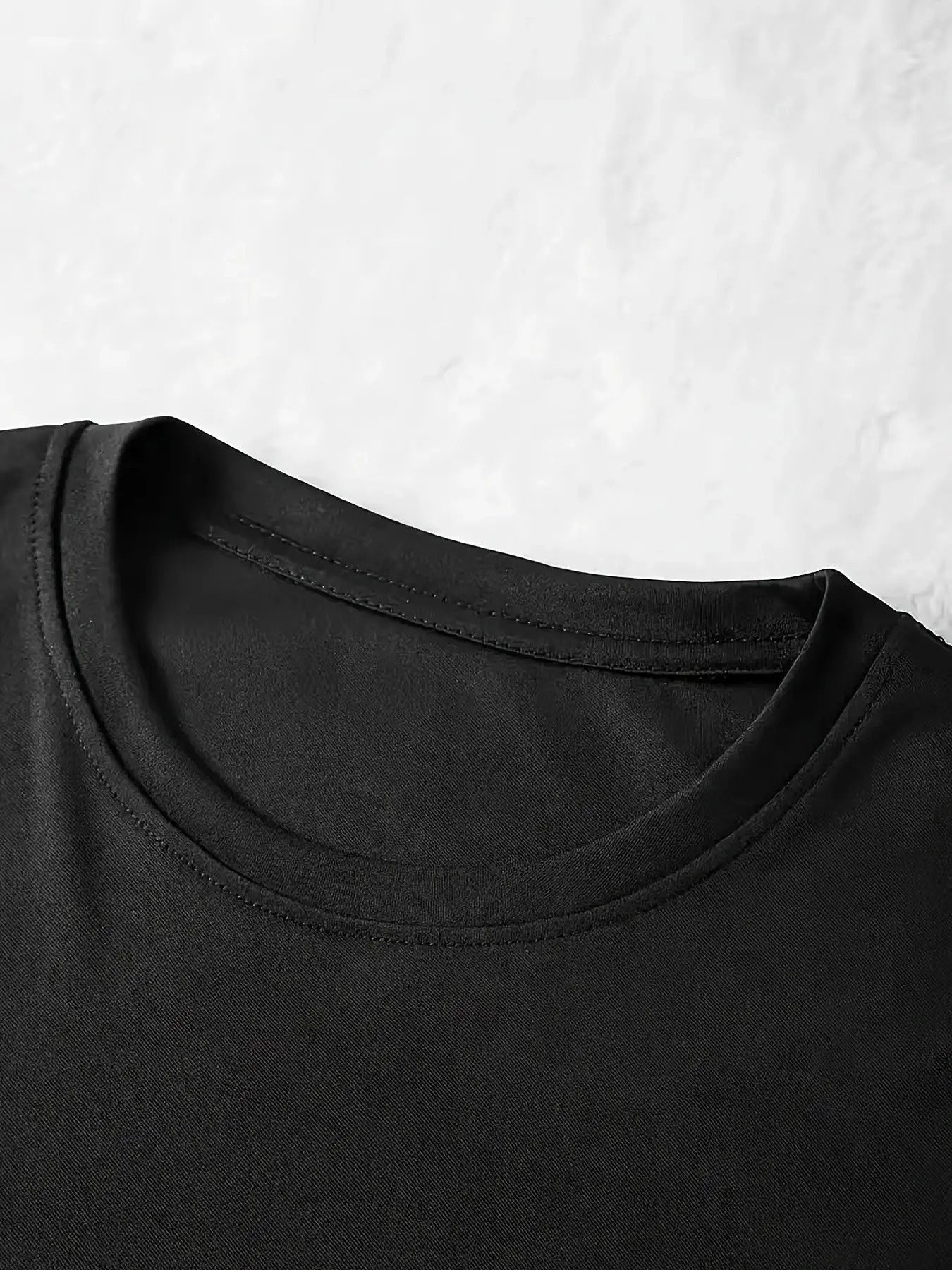 Women's Printed Crew Neck Bodycon Dress - Short Sleeve detail view