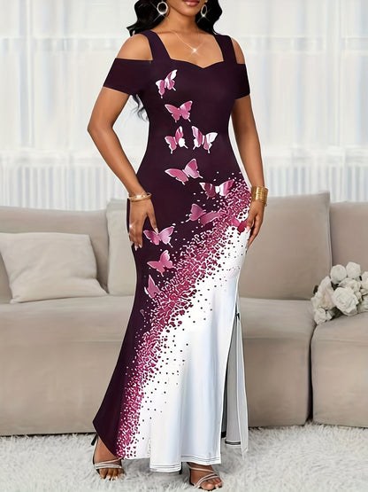 Women's Printed Off Shoulder Dress – view 3