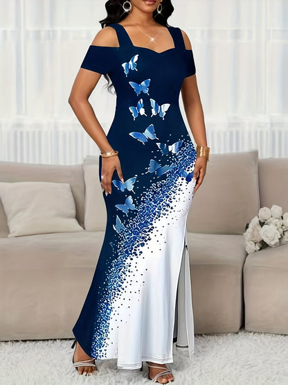 Women's Printed Off Shoulder Dress – view 5