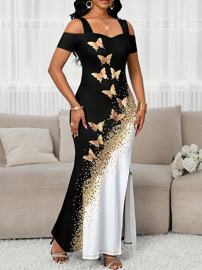 Women's Printed Off Shoulder Dress – view 10