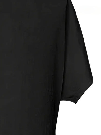 Women's Printed Off Shoulder Maxi Casual Dress - Short Sleeve detail view