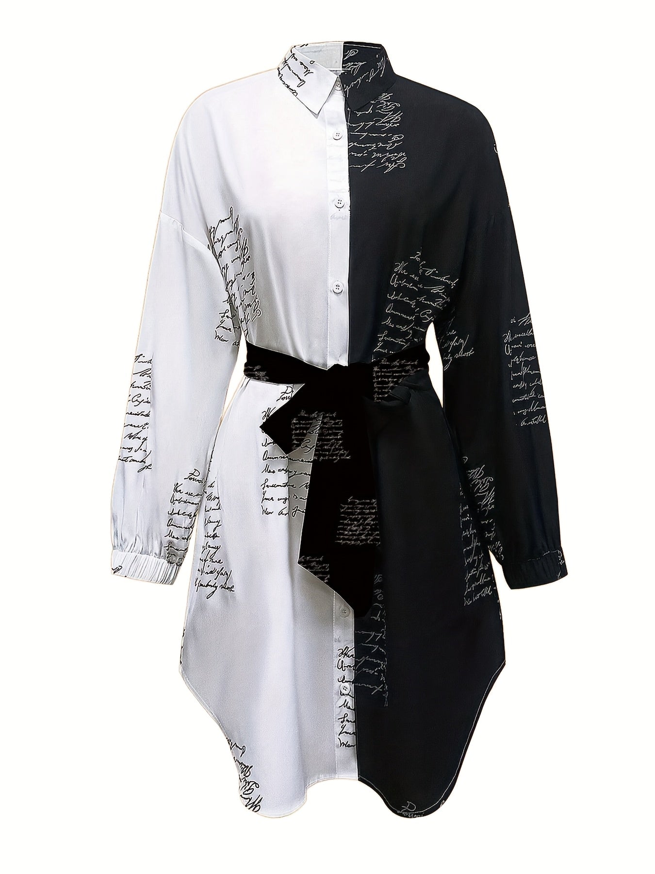 Women's Printed Shirt Dress – main product image