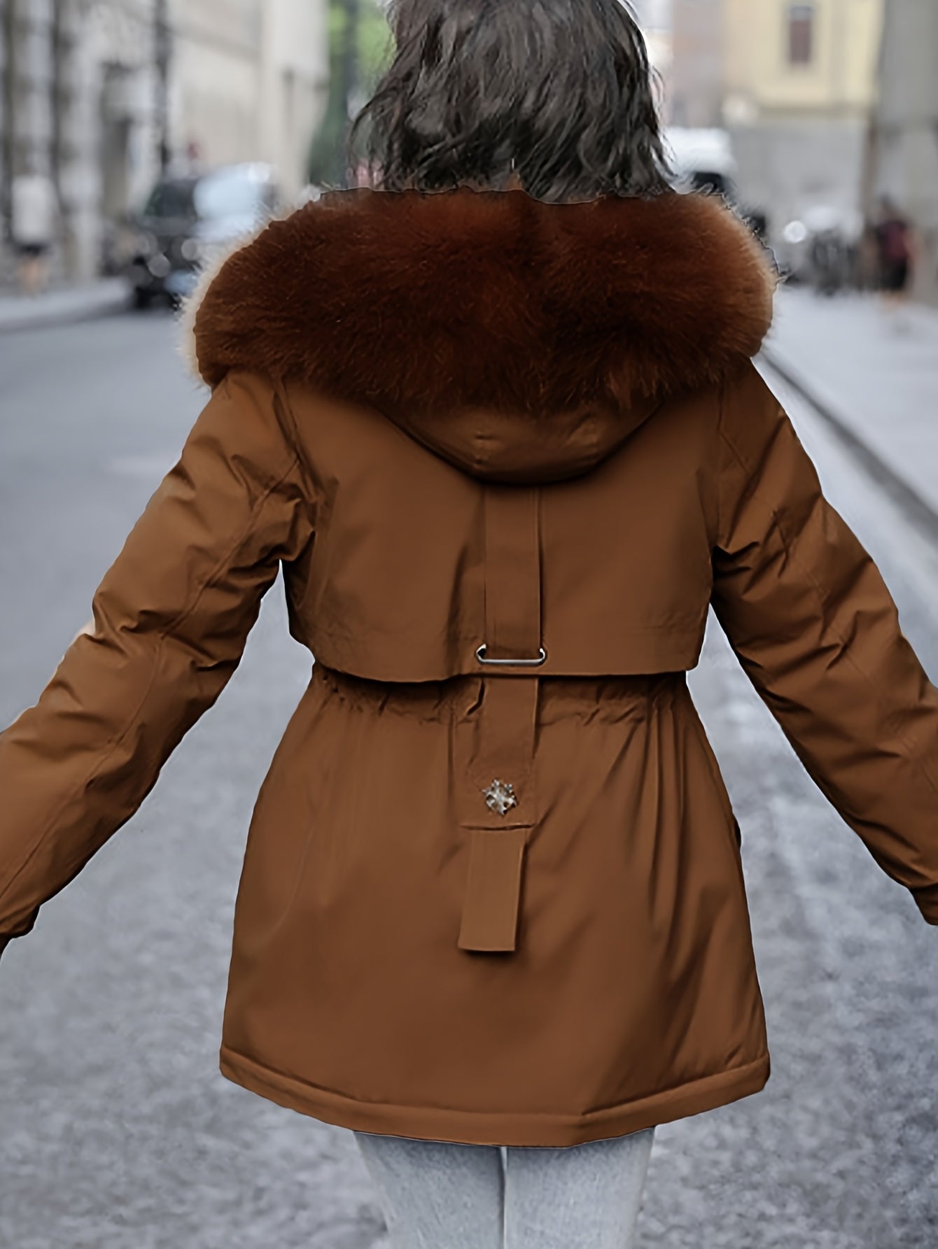 Women's Quilted Pullover Coat – Sizes M–XXL detail view