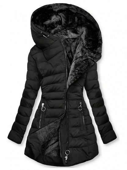 Women's Quilted Pullover Coat – Sizes S–XXL detail view