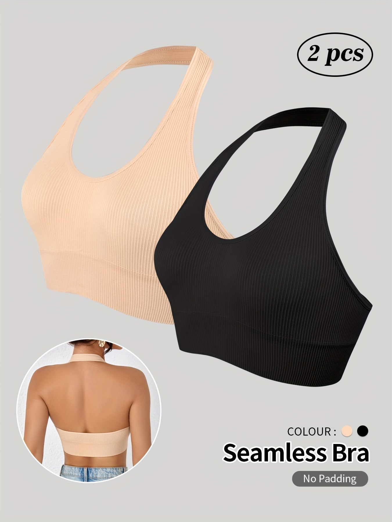 Women's Racerback Sports Bra - Everyday Support – view 2