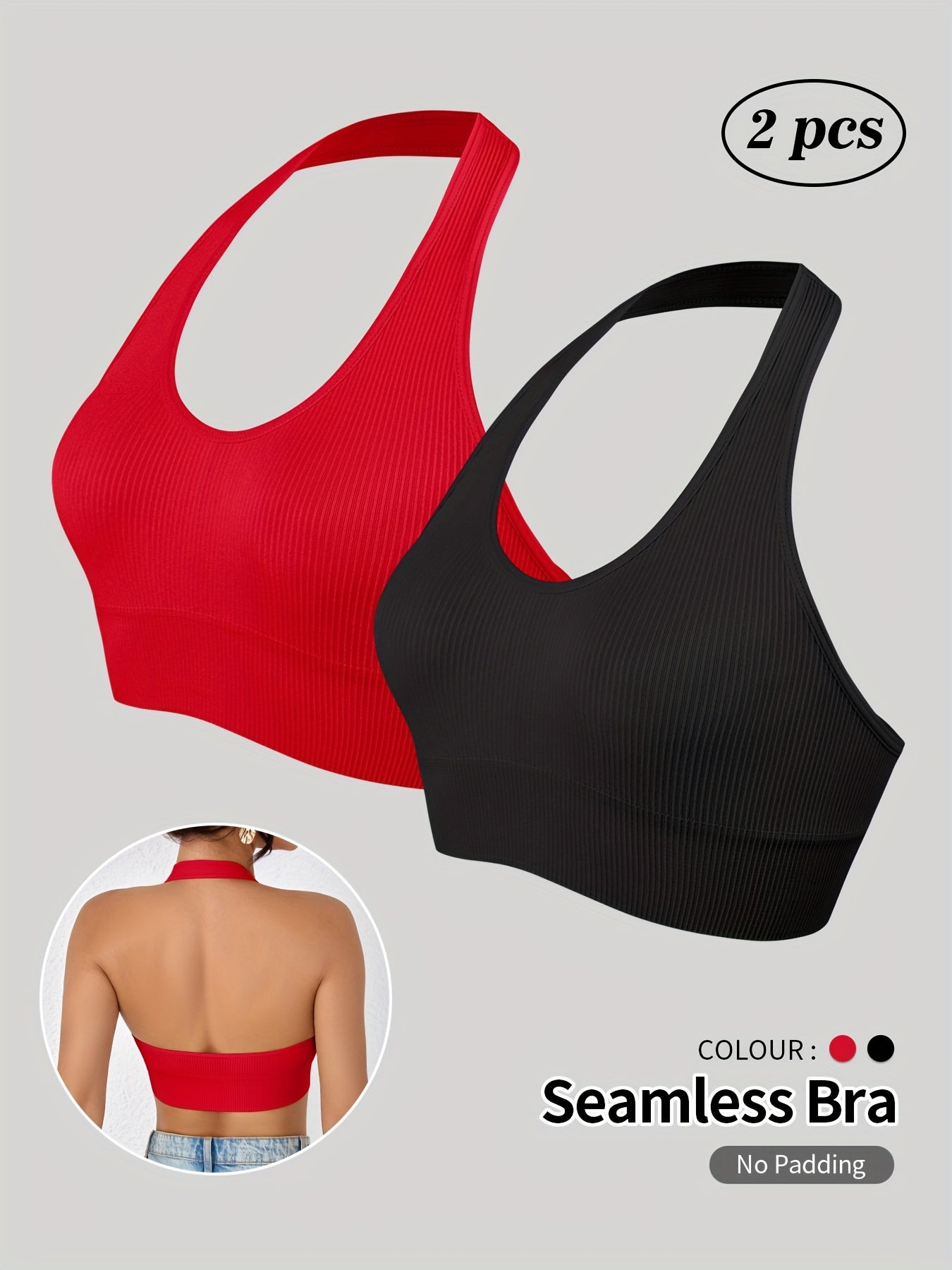 Women's Racerback Sports Bra - Everyday Support – view 8