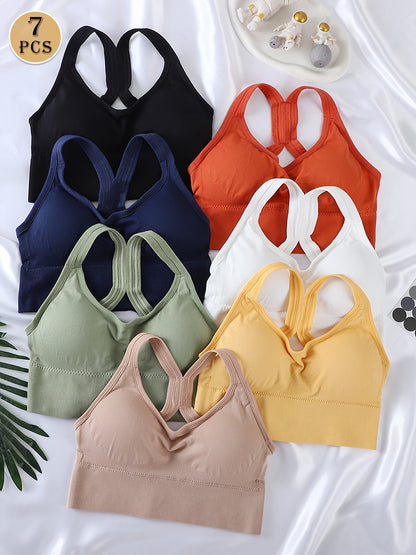 Women's Racerback Sports Bra - Seamless, Soft Support – main product image