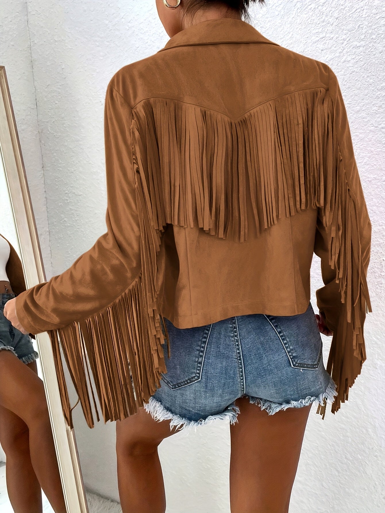 Women's Relaxed Denim Pullover Jacket – 8-Variant Selection detail view