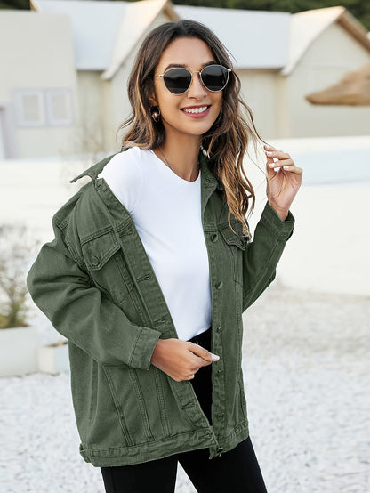 Women's Relaxed Denim Pullover Jacket – Sizes XS–XXL – view 3
