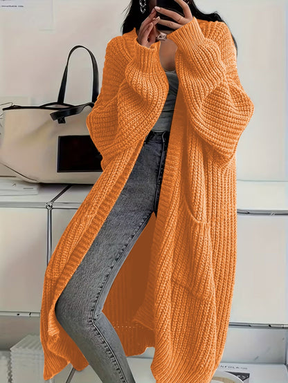 Women's Relaxed Graphic Open-Front Cardigan detail view
