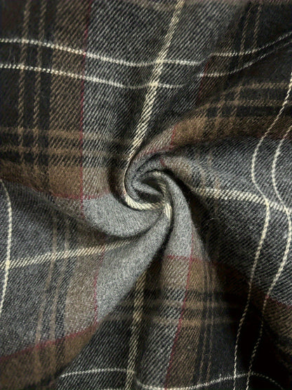 Women's Relaxed Plaid Button-Front Jacket detail view