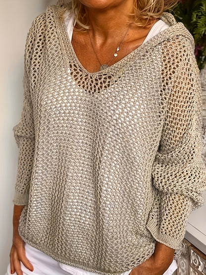 Women's Relaxed Pullover Hoodie – Lace Oversized – Red option – view 2