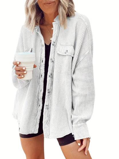 Women's Relaxed Single-Breasted Coat detail view