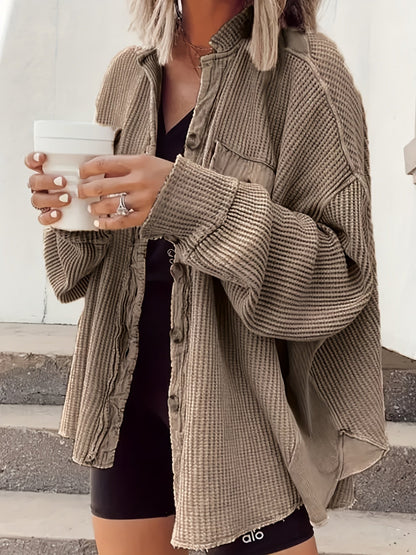 Women's Relaxed Single-Breasted Coat detail view