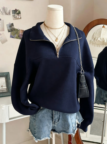 Women's Relaxed Zip-Up Hoodie – Green option – view 2