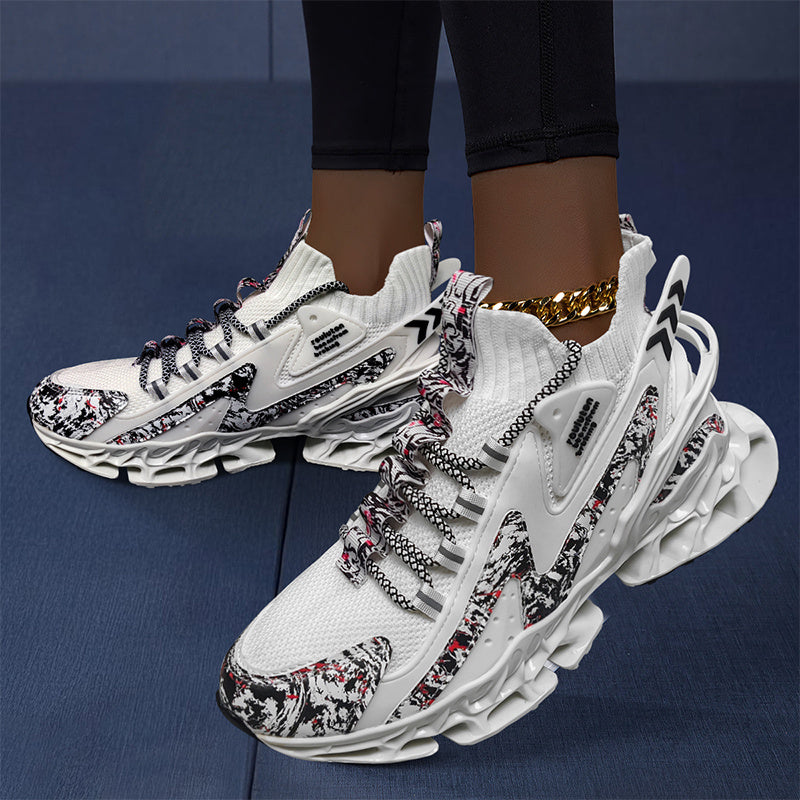 Women's Running Shoes – Breathable for Active Days – White Lace – view 2
