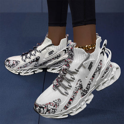 Women's Running Shoes – Breathable for Active Days – White Lace – view 2