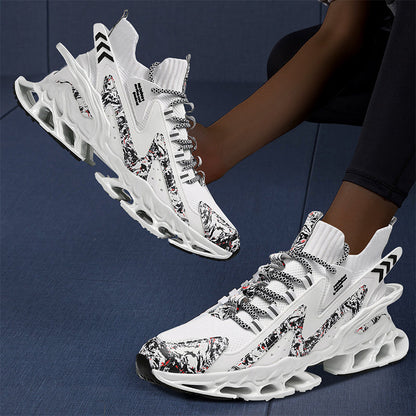 Women's Running Shoes – Breathable for Active Days – White Lace – view 6
