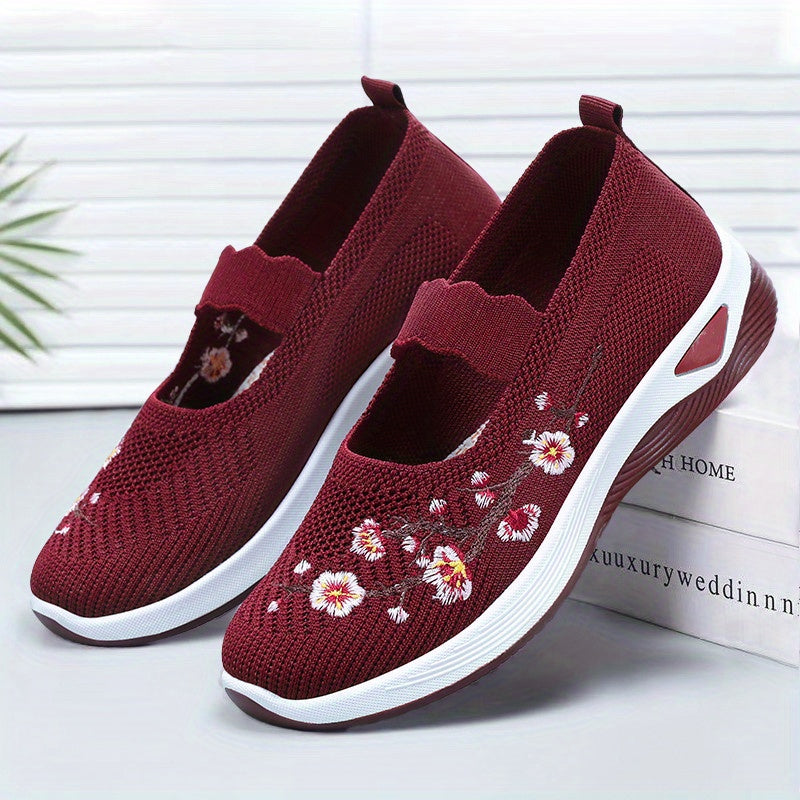 Women's Running Shoes - Breathable Mesh & Non-Slip Sole – Purple / crimson – view 8