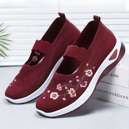 Women's Running Shoes - Breathable Mesh & Non-Slip Sole – Purple / crimson – view 8