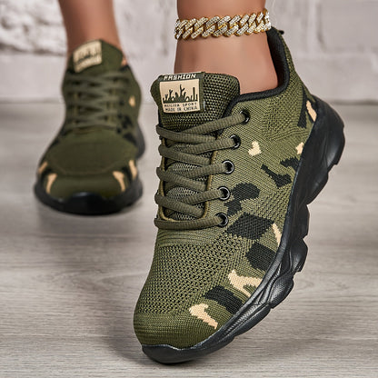 Women's Running Shoes – Breathable Mesh for Outdoor & – Army Green – view 4