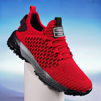 Women's Running Shoes – Breathable Mesh Lightweight for Outdoor & – Red / Black detail view
