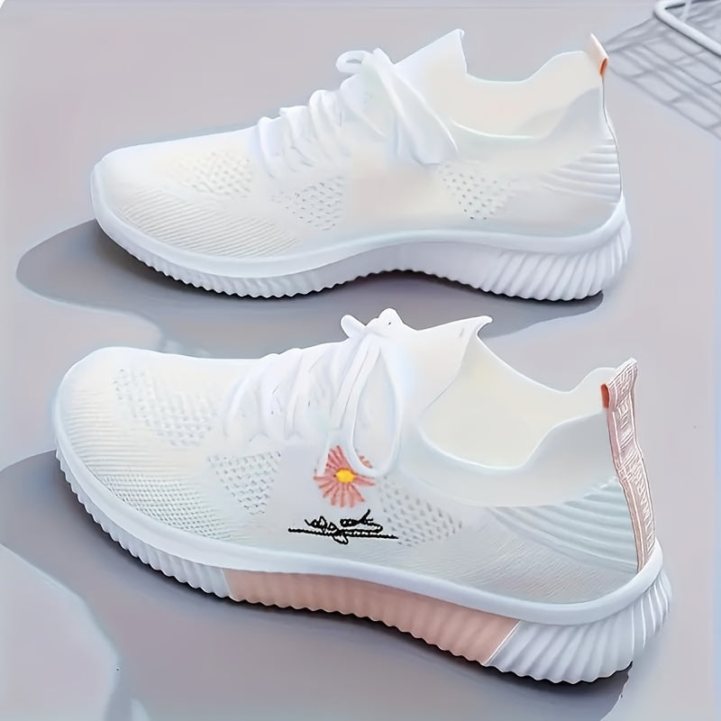 Women's Running Shoes – Breathable Mesh Lightweight for Outdoor & – Sizes US 6–US 8 – pink option – main product image