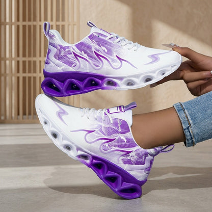 Women's Running Shoes – Breathable Mesh Non-Slip Sole for Active Days – Purple / Black – view 7