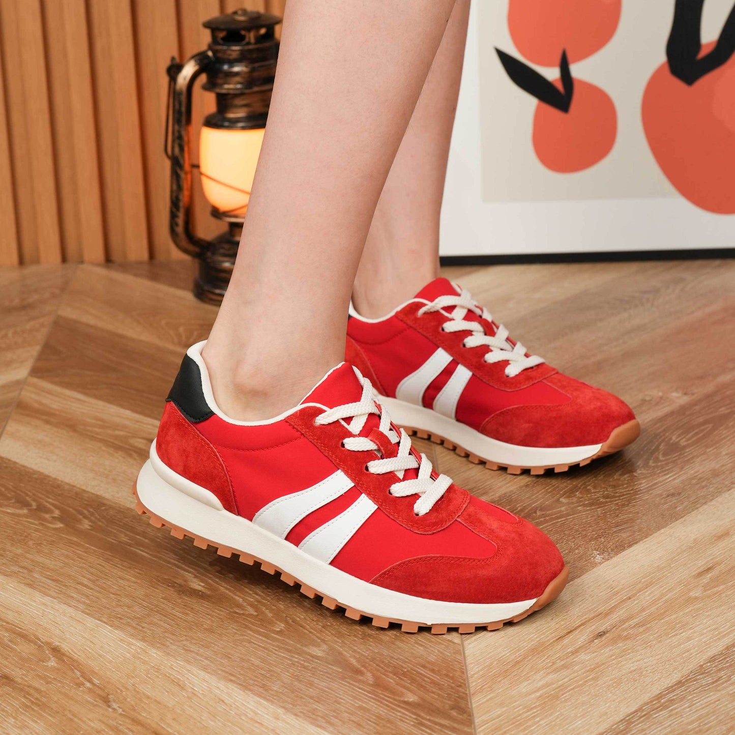 Women's Running Shoes - Non-Slip Sole Lace-Up for Active Days – view 6