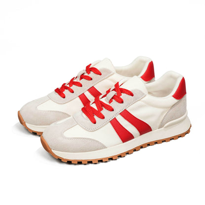 Women's Running Shoes - Non-Slip Sole Lace-Up for Active Days – Beige option – view 9