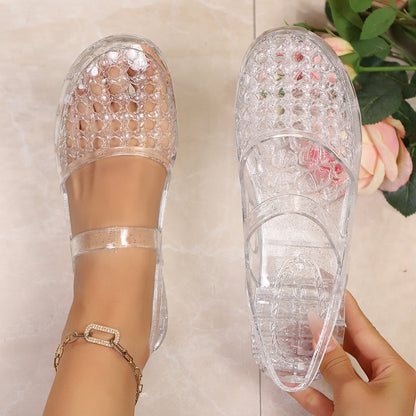 Women's Sandals – Breathable Slip-On for Summer & Beach – White option – view 3