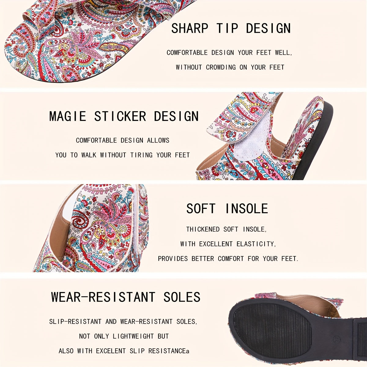 Women's Sandals – Comfort Fit Beach & Water 82 – Red option – view 4