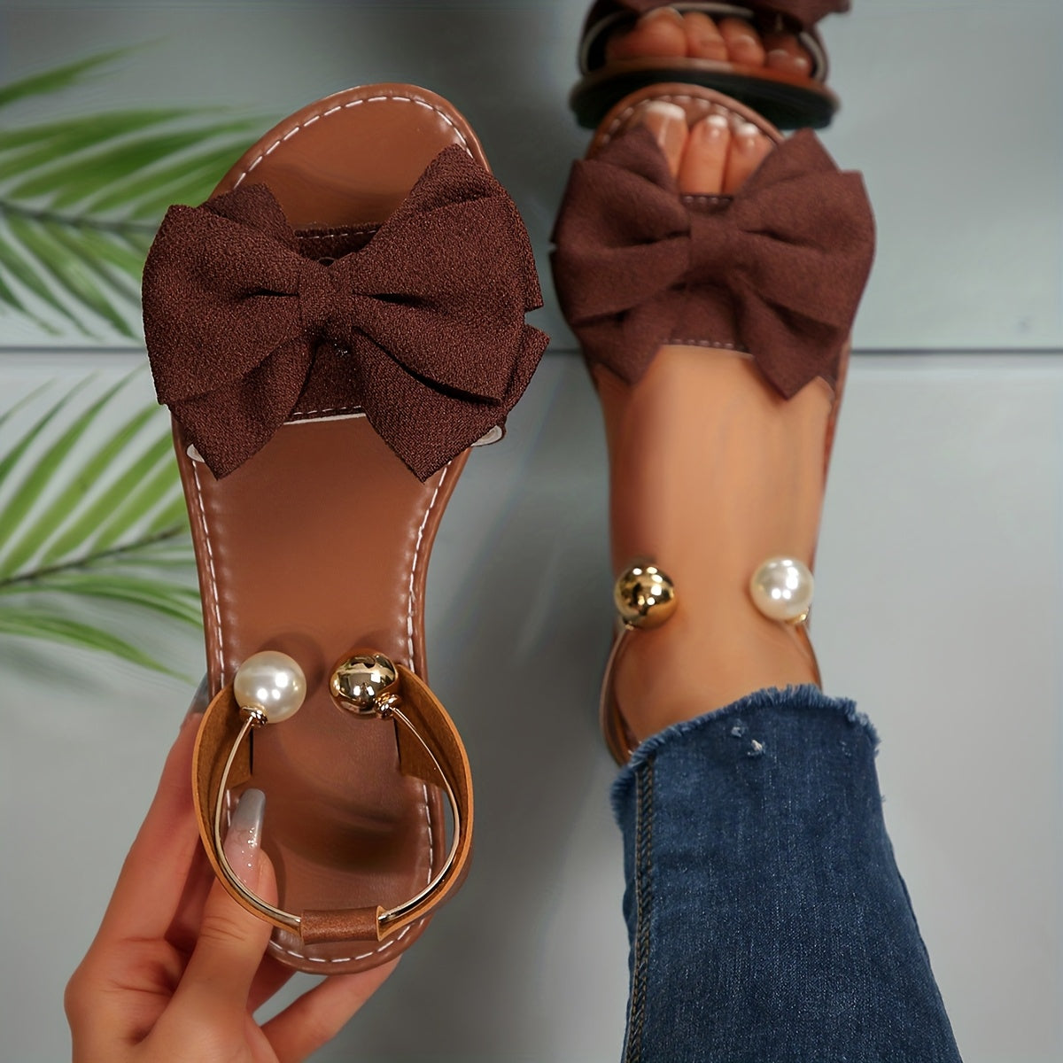 Women's Sandals – Comfort Fit for Beach & Water – Brown – view 3