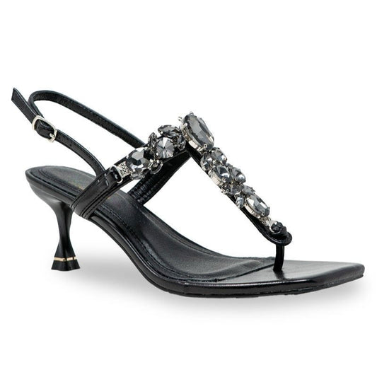 Women's Sandals - Comfort Fit for Everyday Wear – Black / Gold – Black option – main product image