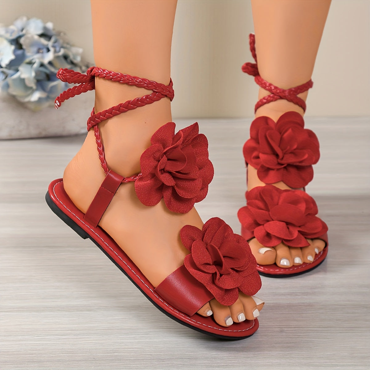 Women's Sandals – Comfort Fit for Everyday Wear – Floral – view 6