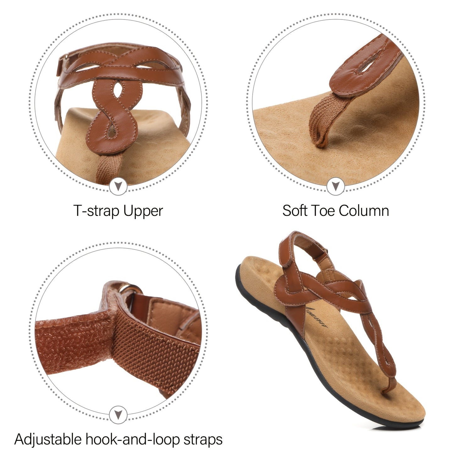 Women's Sandals – Comfort Fit for Everyday Wear – navy – view 8