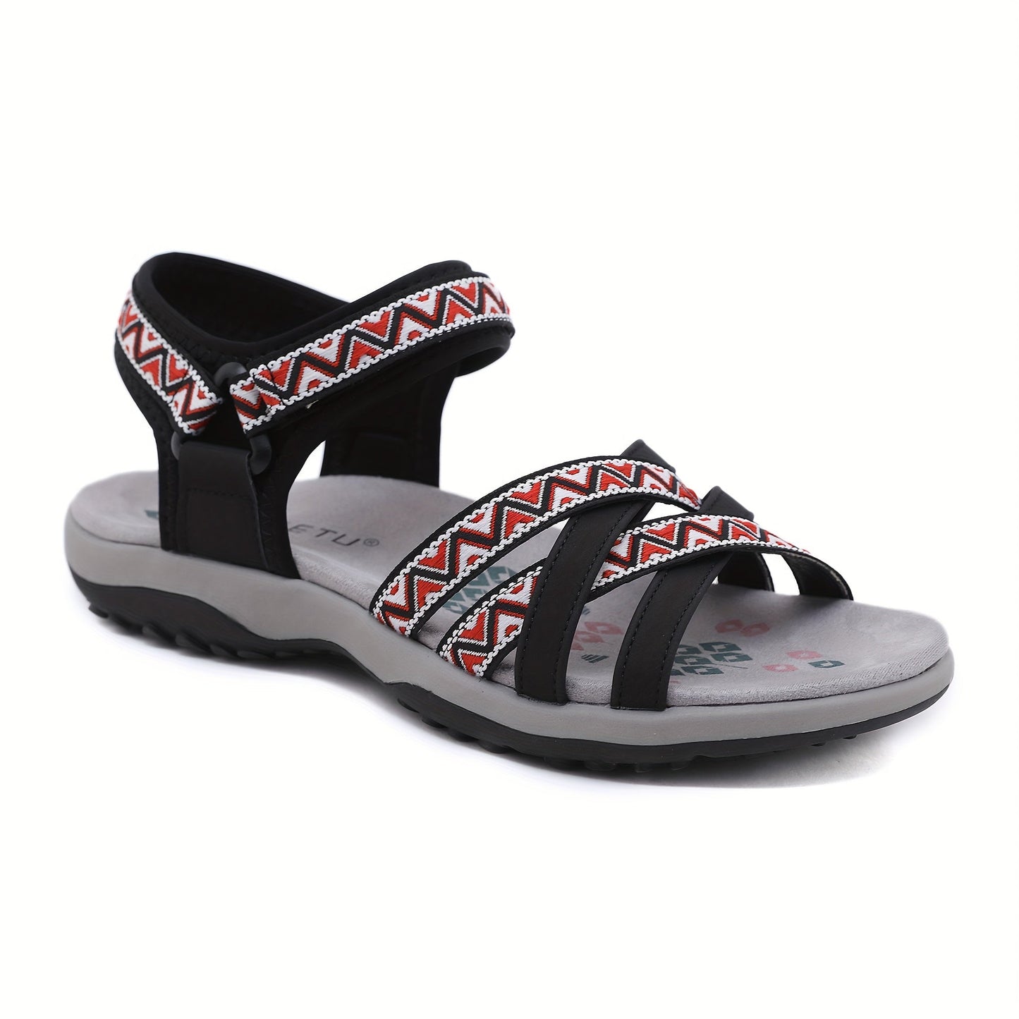 Women's Sandals – Comfort Fit for Summer & Beach – Black / Brown – view 2