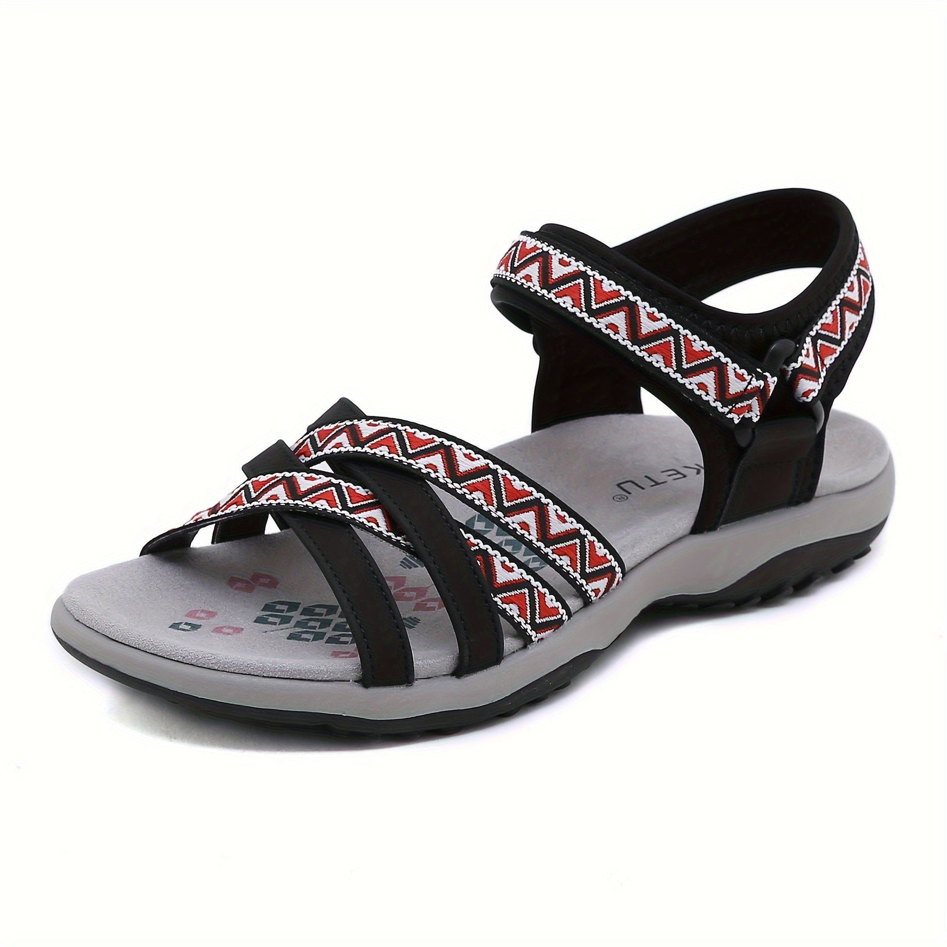 Women's Sandals – Comfort Fit for Summer & Beach – Black / Brown – Black option – main product image