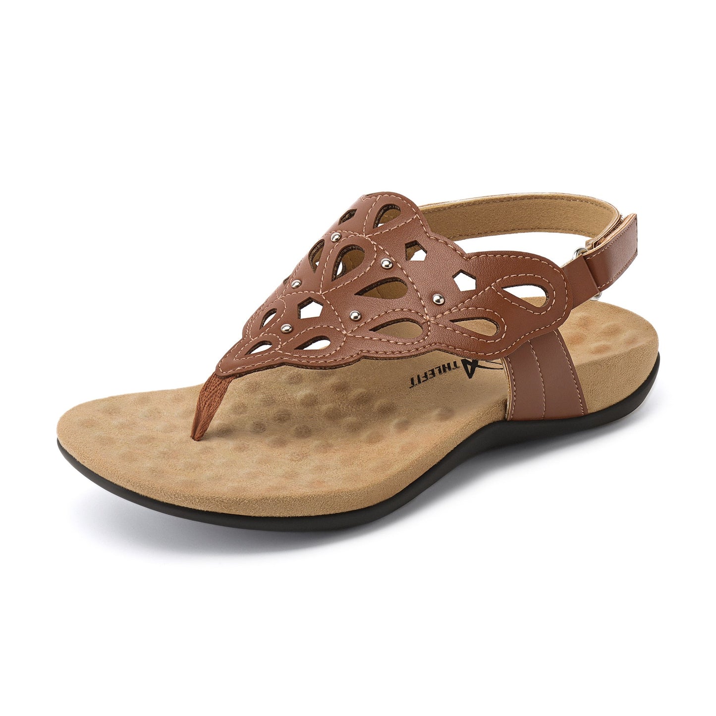 Women's Sandals – Comfort Fit for Summer & Beach – Black / White – Black option – view 7